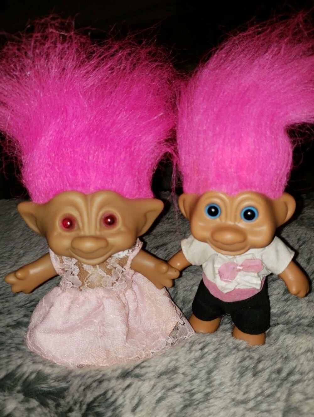 Vintage Troll Doll Couple